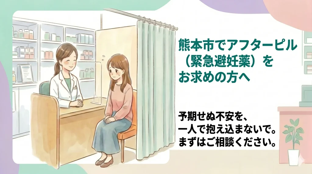熊本市でアフターピル(緊急避妊薬)をお求めの方へ